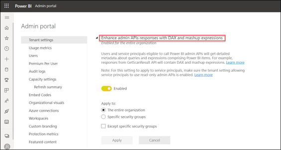 Enhance admin API responses(DAX)