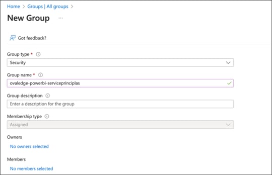 New group -