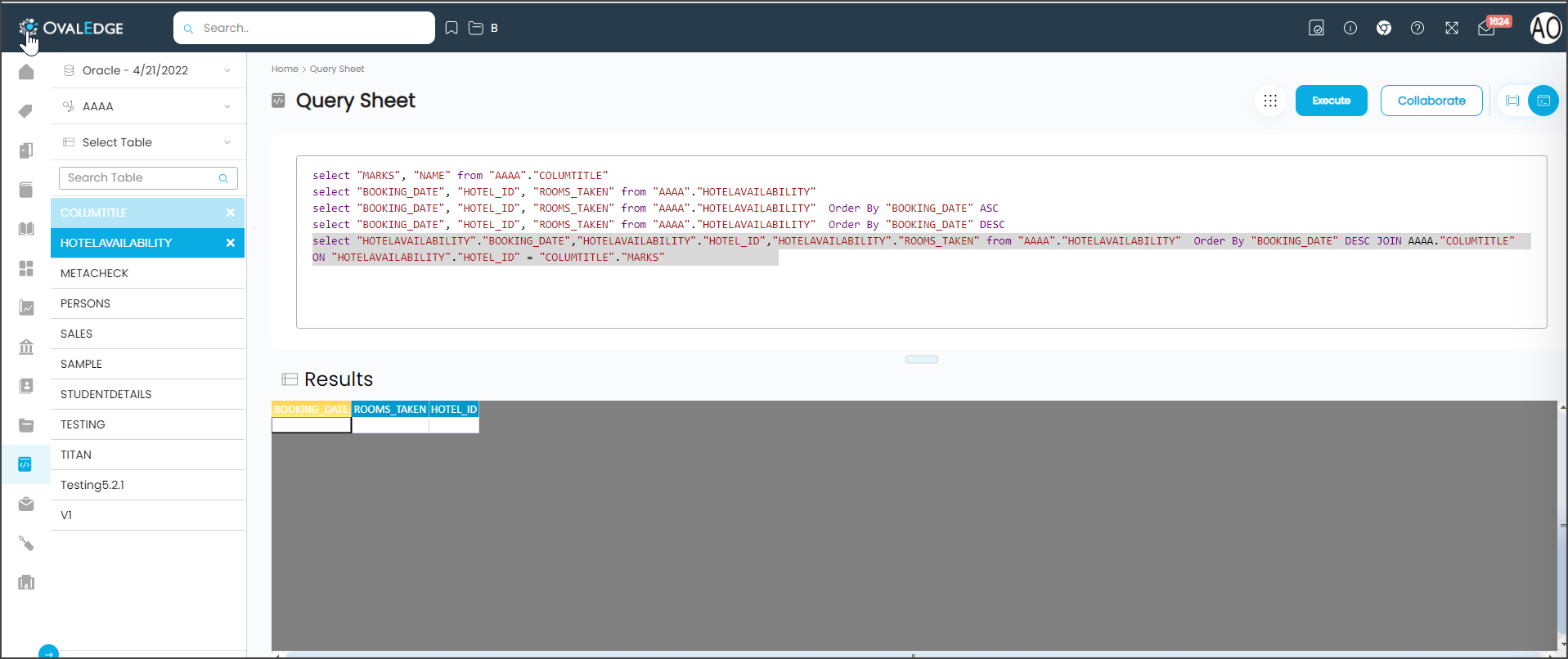 Run Query Against Database Icon Data Quality